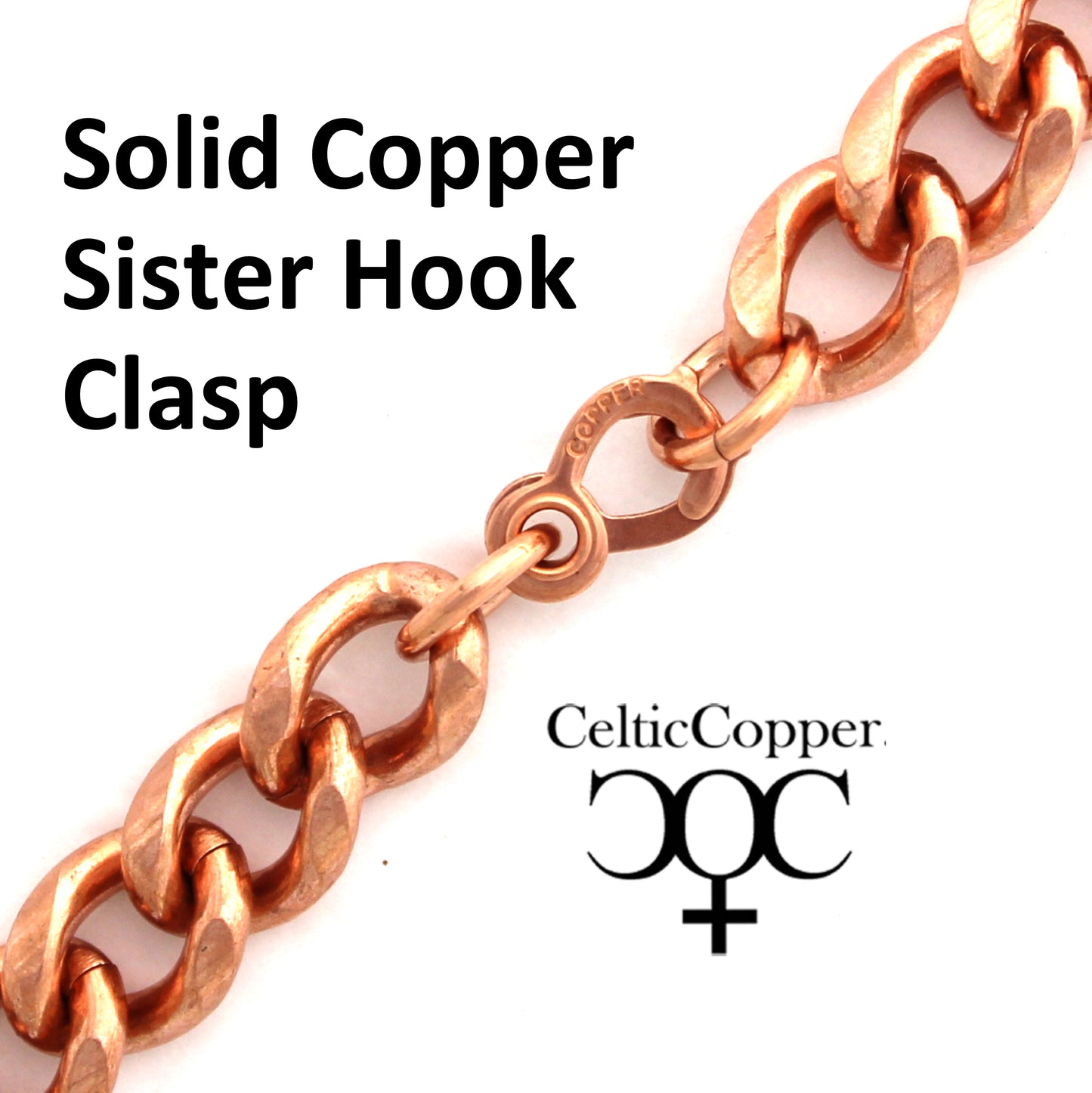 Men's Extra Bold 13mm Copper Cuban Curb Chain Bracelet  B79R Men's Solid Copper Bracelet Chain 8.5 Inch