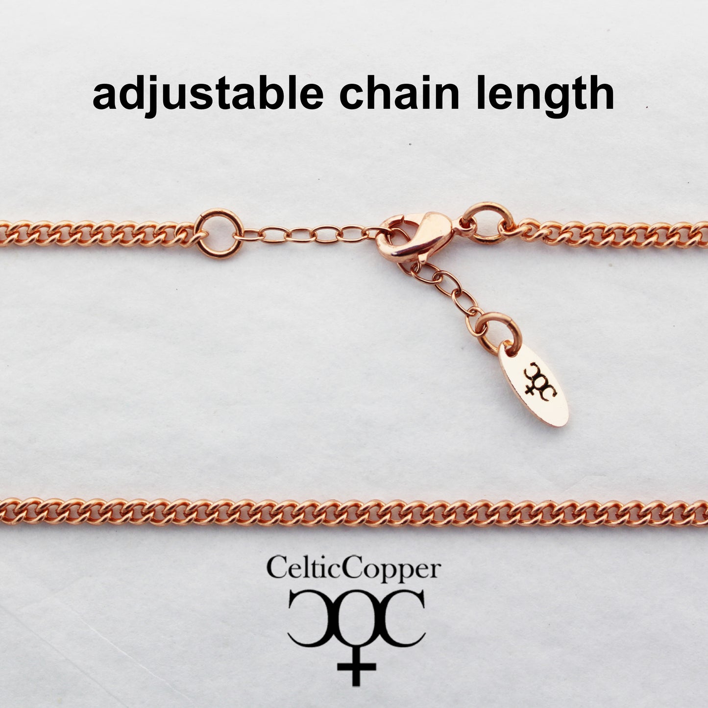 Celtic Heart Charm Ankle Chain Solid Copper Anklet Chain With Irish Love Knot Work Heart Charm