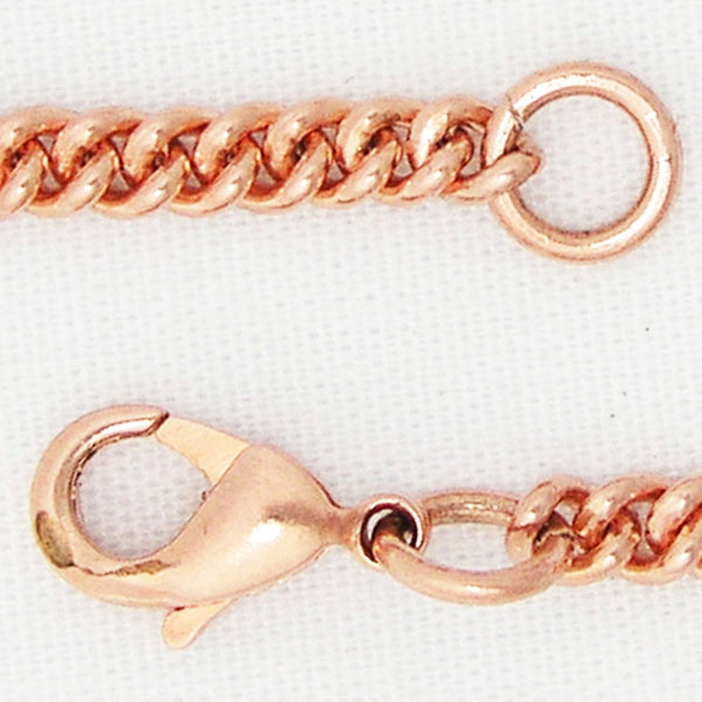 Fine Copper Clasp Repair Kit JSCL12 12x7x3mm Copper Plated Brass Lobster Clasp And 18g Ring Set