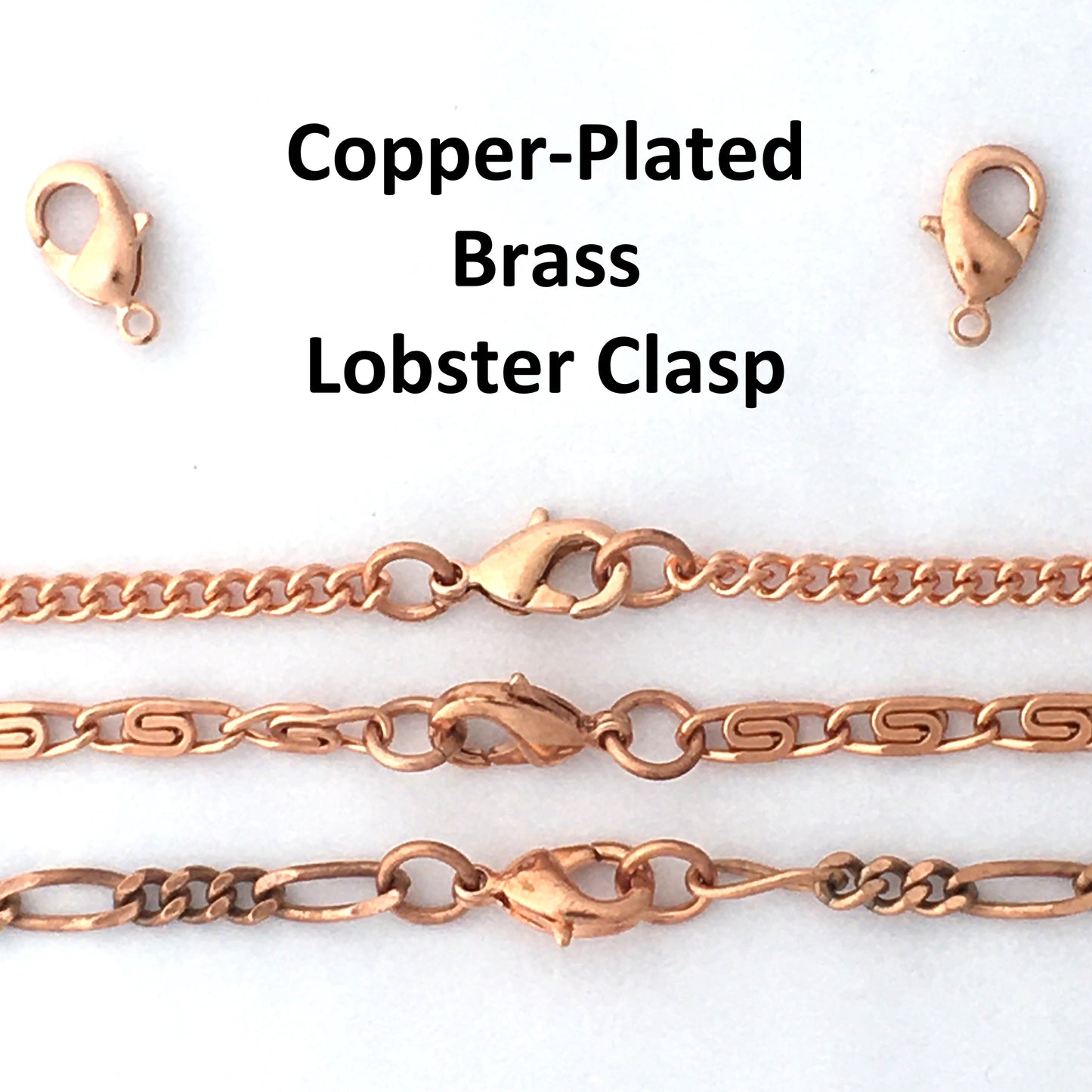 Fine Scroll Chain Copper Jewelry Set SET61 Solid Copper Chain Necklace And Bracelet