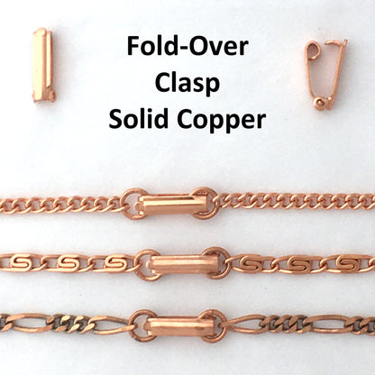 Fine Scroll Chain Copper Jewelry Set SET61 Solid Copper Chain Necklace And Bracelet