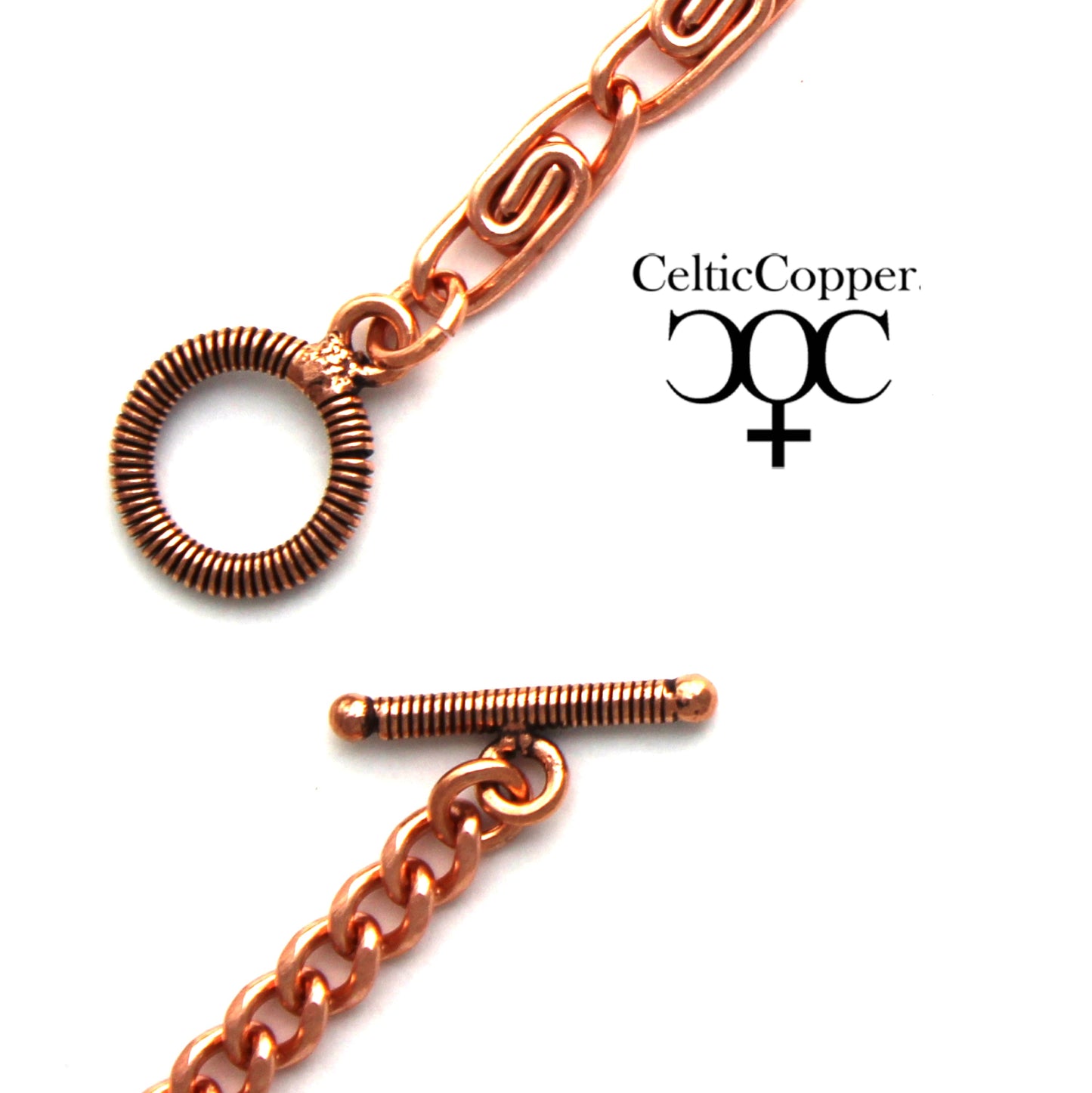 Bulk Pack Copper Clasp 16mm Toggle Jewelry Findings Set of 6 Medium Copperplated Brass T Bar Clasp