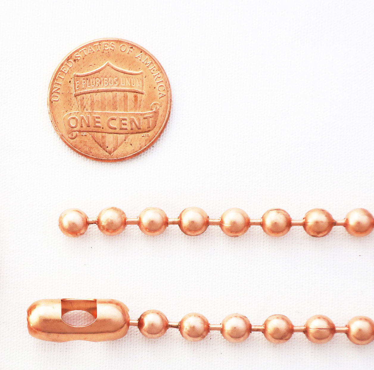 Copper Bead Chain Necklace Medium 4.8mm Copper Necklace Chain 18 20 24 36 Inch Necklace Chain