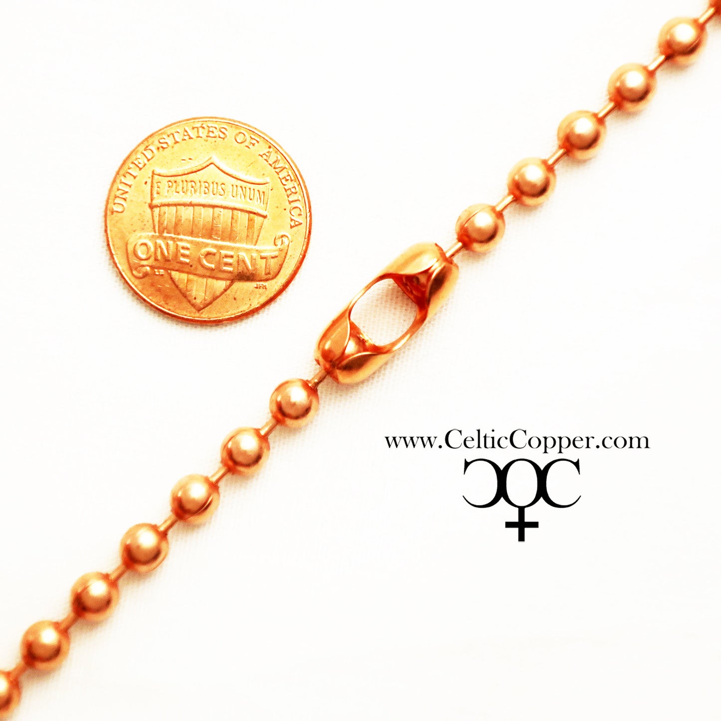 Copper Bead Chain Necklace Medium 4.8mm Copper Necklace Chain 18 20 24 36 Inch Necklace Chain