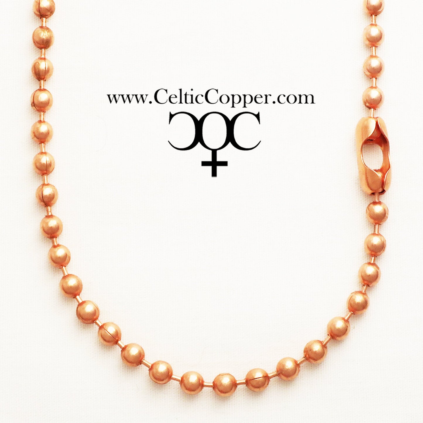 Copper Bead Chain Necklace Medium 4.8mm Copper Necklace Chain 18 20 24 36 Inch Necklace Chain