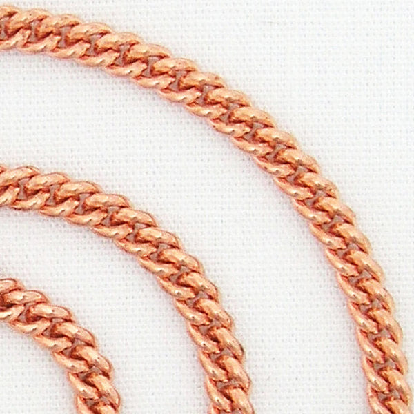 Custom Necklace Chain Copper Cuban Curb Chain Necklace NC71 Fine 3mm Solid Copper Chain For Pendants Custom Copper Chain Necklace