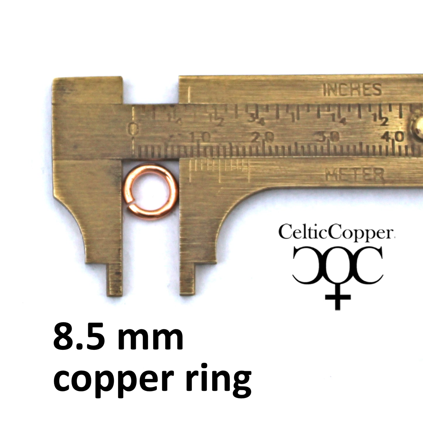 Heavy Weight 14 Gauge Copper Jump Rings JSR14 Solid Copper Jewelry Findings Copper Ring 10-Pack