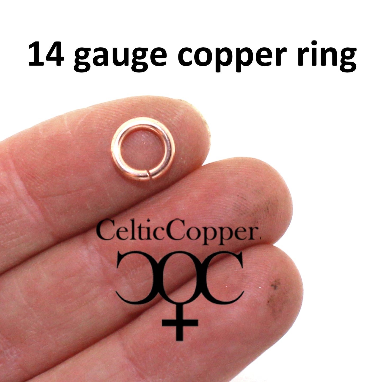 Heavy Weight 14 Gauge Copper Jump Rings JSR14 Solid Copper Jewelry Findings Copper Ring 10-Pack